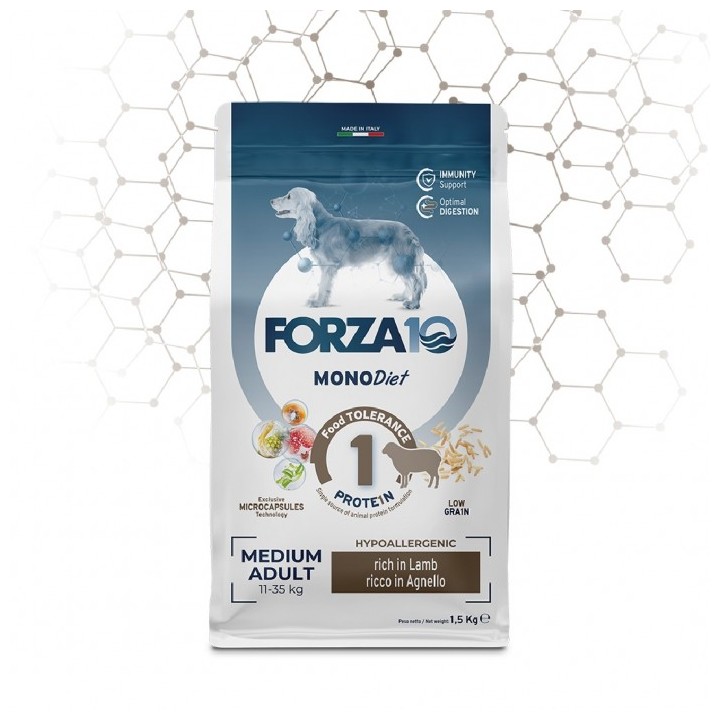 Forza 10 - Mono Diet Medium Adult con Agnello da 12 Kg